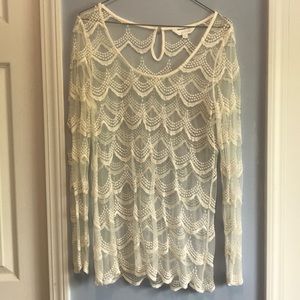 Lace Long Sleeve Shirt